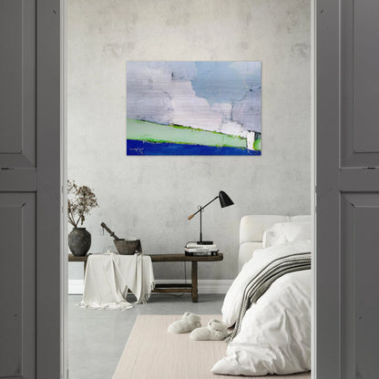 Paysage de Vaucluse No. 3 - 1953 - Nicolas de Stael Brushed Aluminum Print - 70x100 cm / 28x40 inches | Nicolas de Stael Aluminum Print | Nicolas de Stael Prints