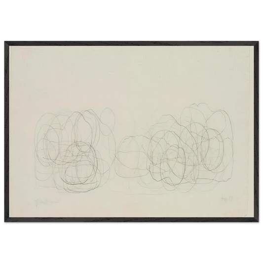 7R15 Where RRyoanji - 1983 - John Cage 70x100 cm / 28x40 inches Framed Art Print – Black Wooden Frame
