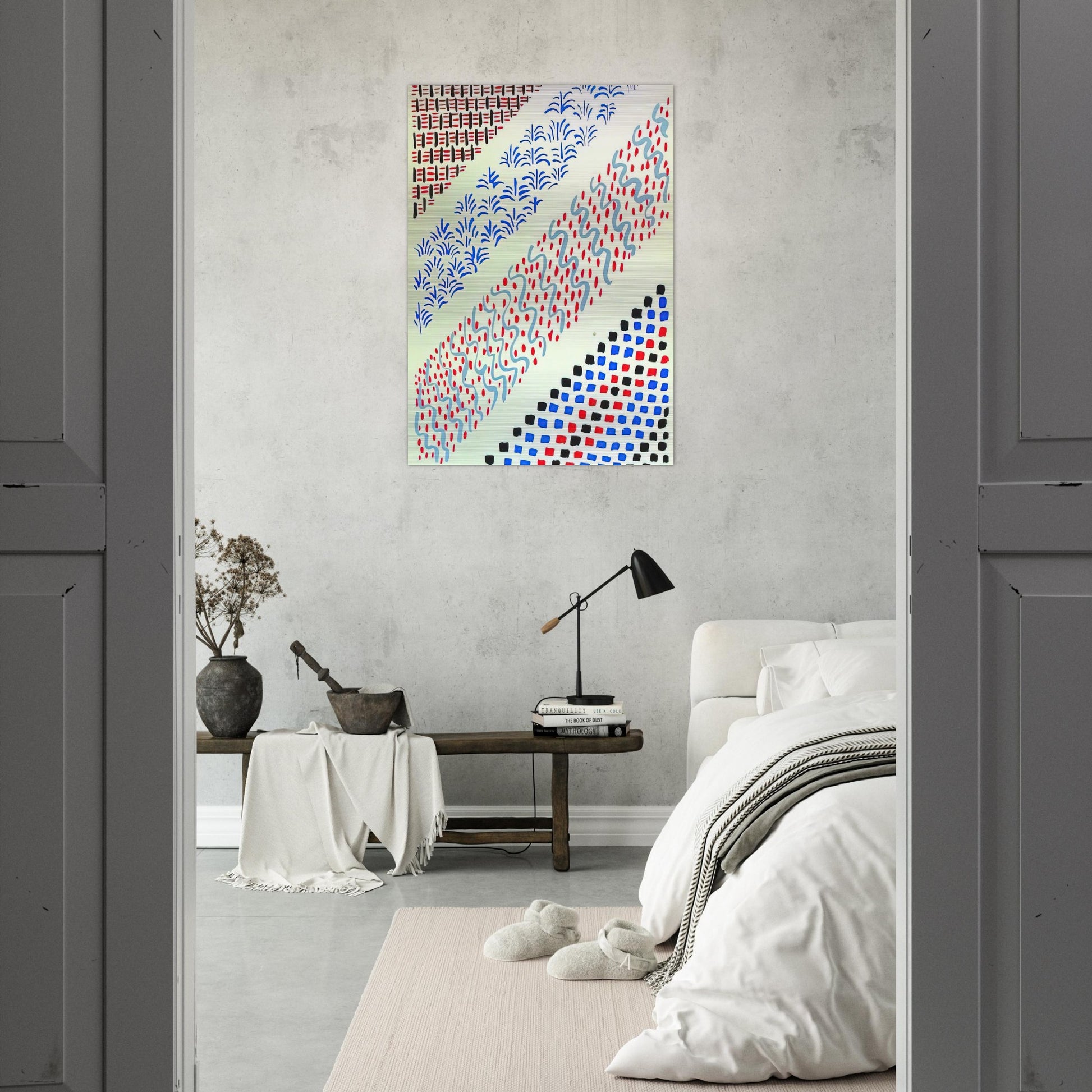COMPOSITION 27 - Sonia Delaunay Brushed Aluminum Print - 70x100 cm / 28x40 inches | Sonia Delaunay Aluminum Print | Sonia Delaunay Prints