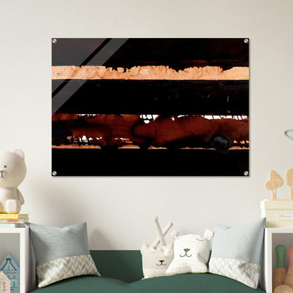 B-Walnut Stain - 2004 - Pierre Soulages Acrylic Print - 70x100 cm / 28x40″ inches | Pierre Soulages Wall Art | Pierre Soulages Prints