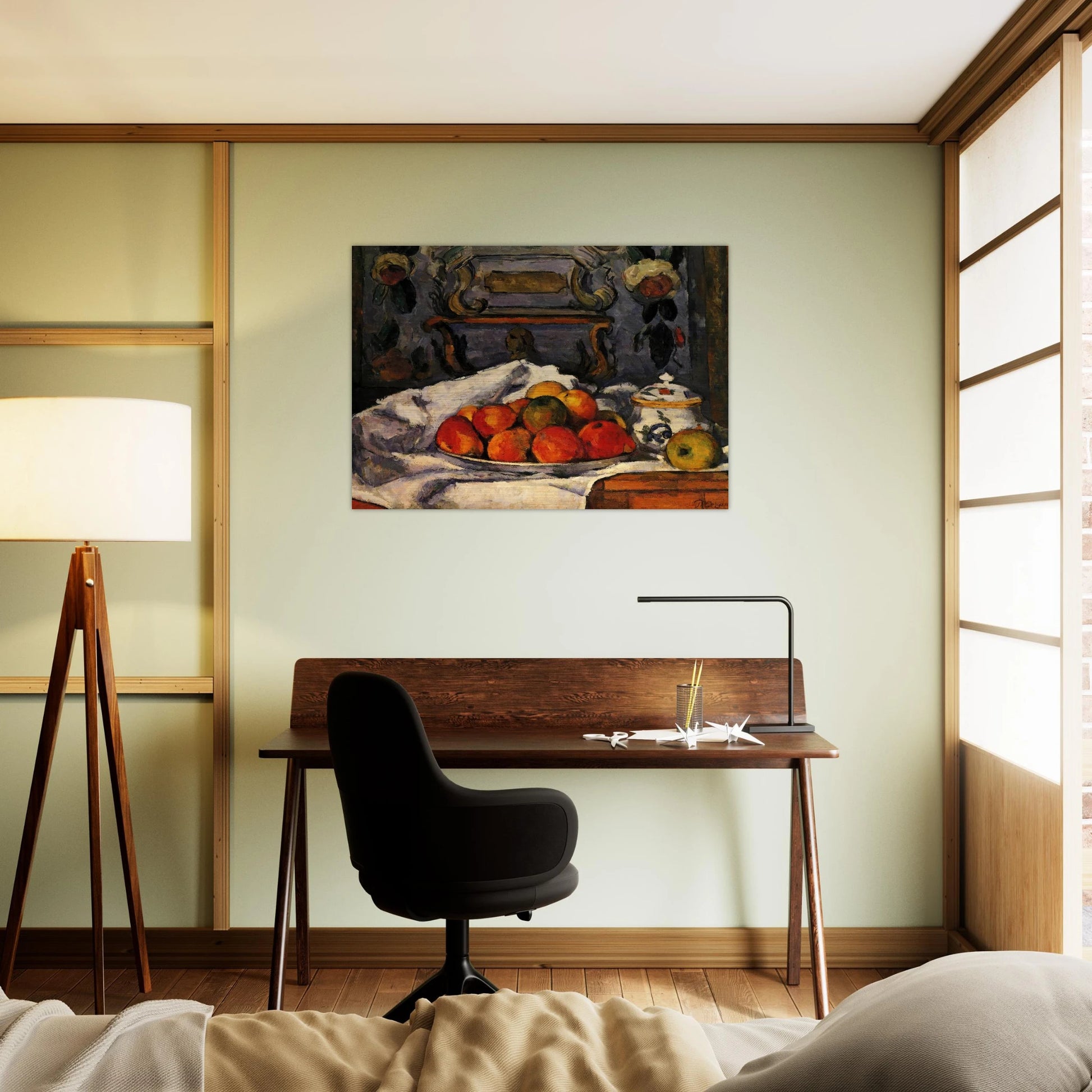 Dish of Apples - Paul Cézanne Brushed Aluminum Print - 70x100 cm / 28x40 inches | Paul Cézanne Aluminum Print | Paul Cézanne Prints