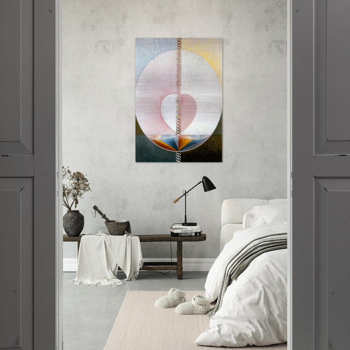 WHAT A HUMAN BEING IS 1910 - Hilma af Klint Brushed Aluminum Print - 70x100 cm / 28x40 inches | Hilma af Klint Aluminum Print | Hilma af Klint Prints