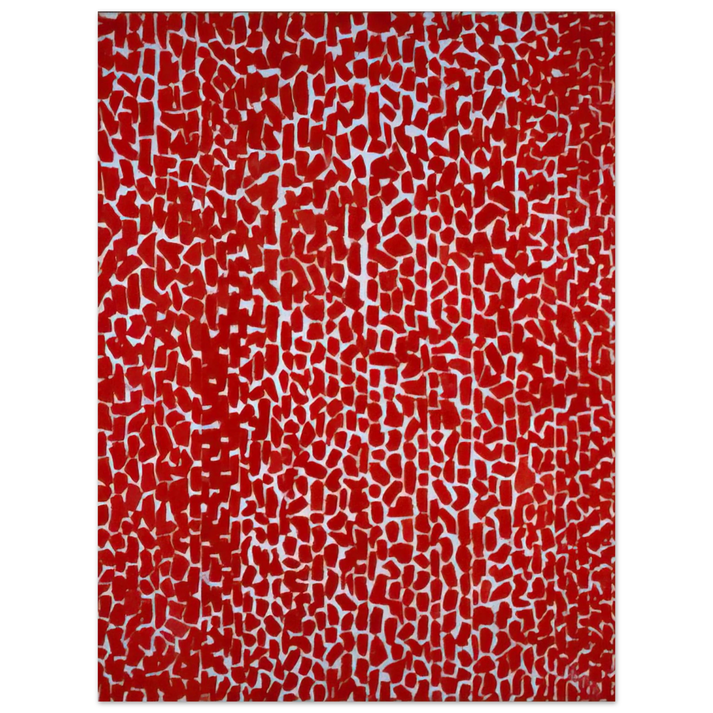 Alma Woodsey Thomas - RED ROSE CANTATA 1973  75x100 cm / 30x40inches Fine Art Poster