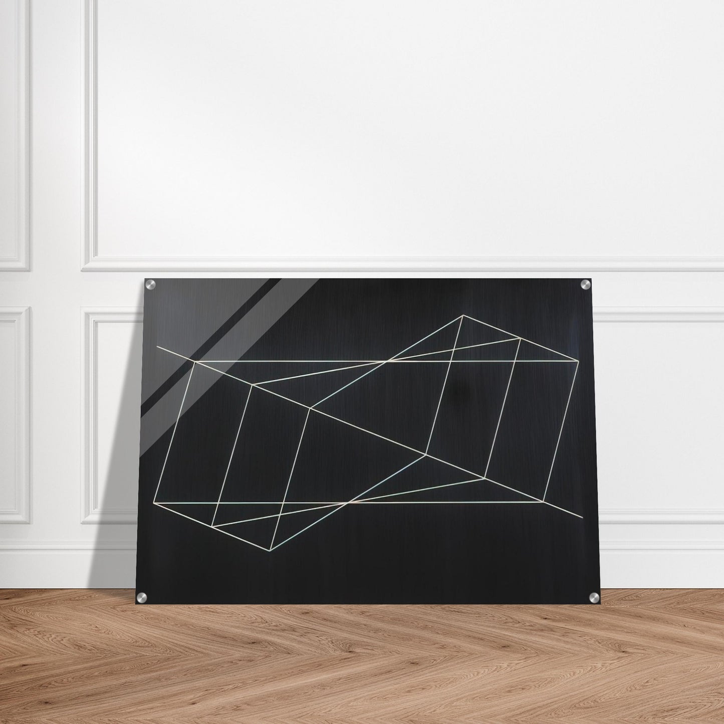 TWISTED BUT STRAIGHT 1948 - Josef Albers Acrylic Print - 70x100 cm / 28x40″ inches