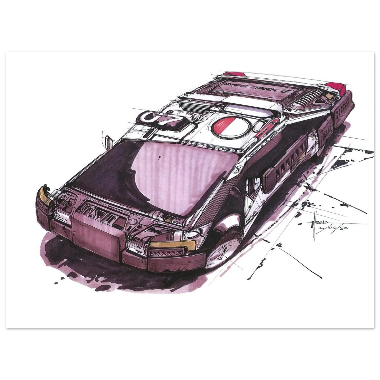 Syd Mead - Syd Mead  75x100 cm / 30x40inches Fine Art Poster
