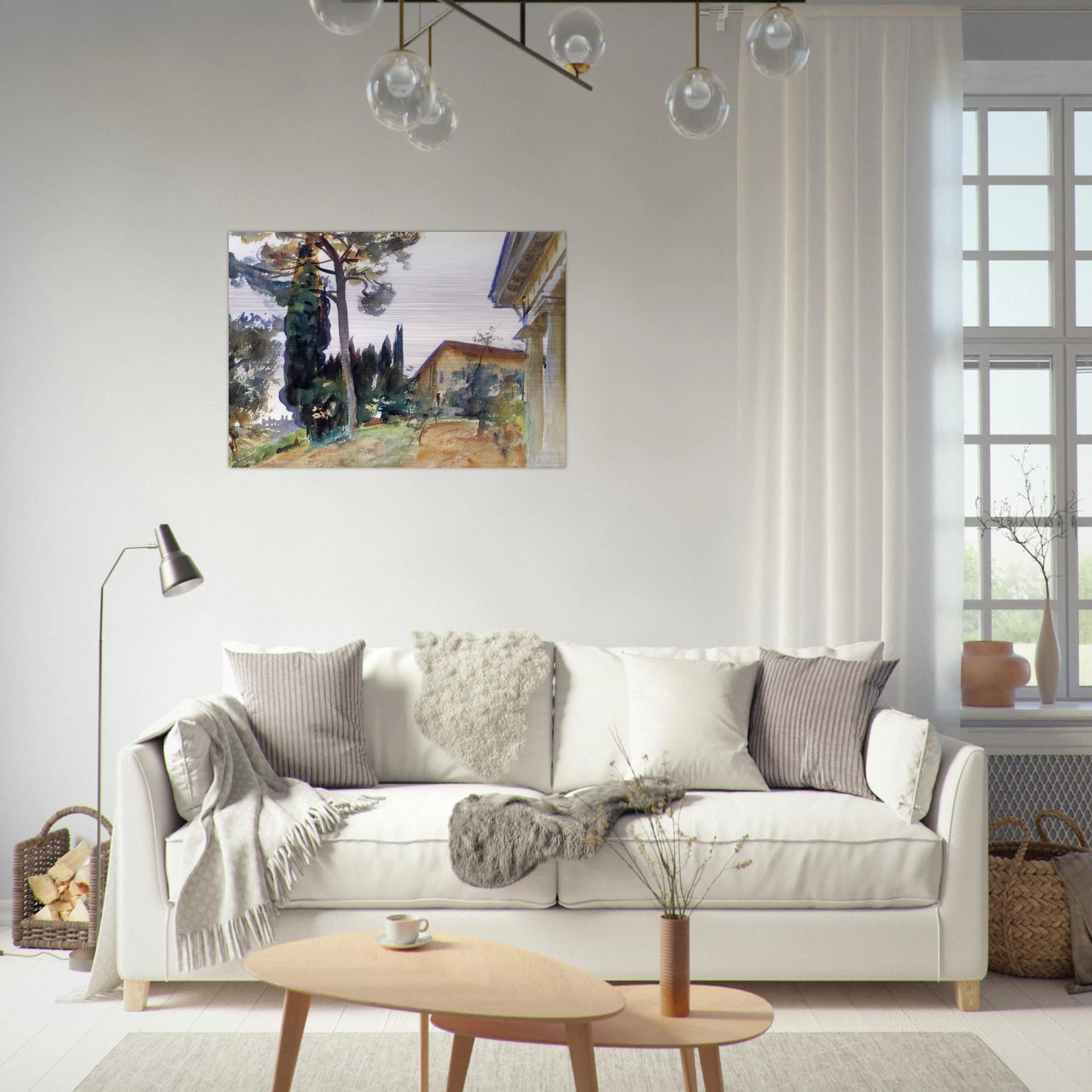 Corfu - John Singer Sargent Brushed Aluminum Print - 70x100 cm / 28x40 inches | John Singer Sargent Aluminum Print | John Singer Sargent Prints