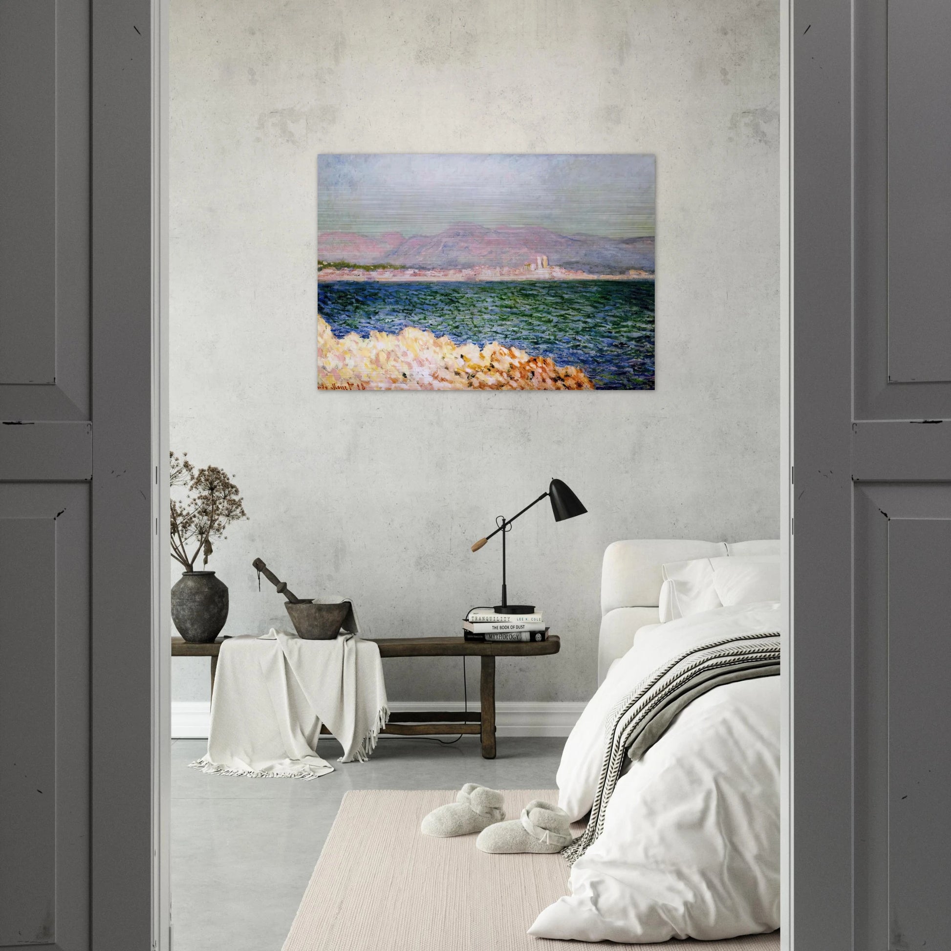 The Gulf of Antibes - claude monet Brushed Aluminum Print - 70x100 cm / 28x40 inches | claude monet Aluminum Print | claude monet Prints