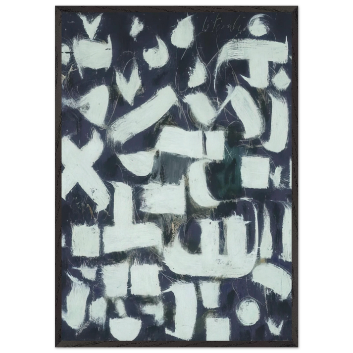 Number 14 - 1949 - Bradley Walker Tomlin 70x100 cm / 28x40 inches Framed Art Print – Black Wooden Frame