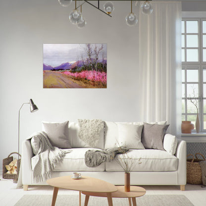 Fireweed Lane - Romanticism - Sydney Laurence Brushed Aluminum Print - 70x100 cm / 28x40 inches | Sydney Laurence Aluminum Print | Sydney Laurence Prints