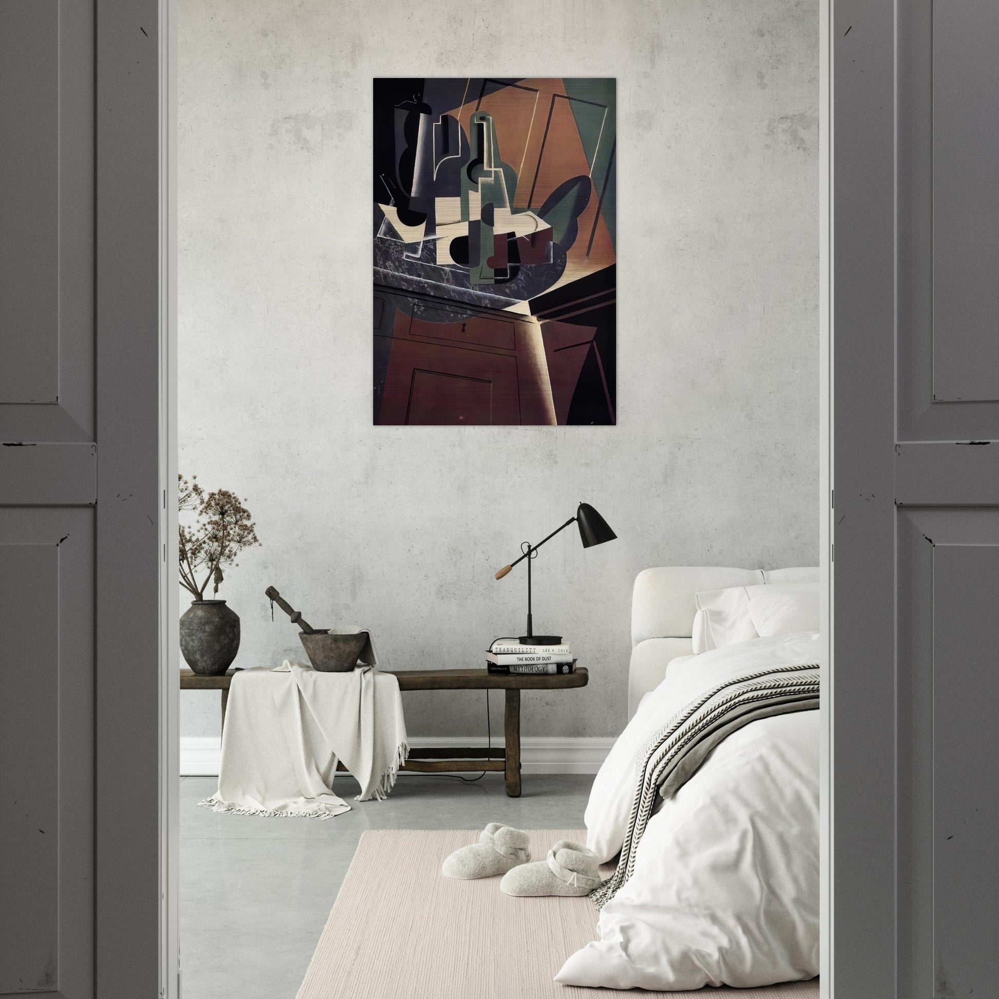 THE SIDEBOARD 1917 - Juan Gris Brushed Aluminum Print - 70x100 cm / 28x40 inches | Juan Gris Aluminum Print | Juan Gris Prints