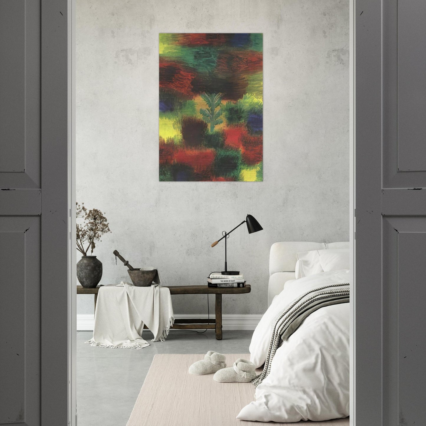 LITTLE TREE AMID SHRUBBERY 1919 - Paul Klee Brushed Aluminum Print - 70x100 cm / 28x40 inches | Paul Klee Aluminum Print | Paul Klee Prints