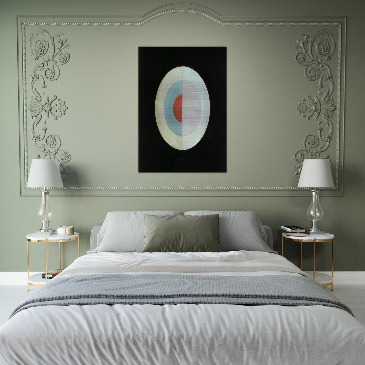 THE SWAN NO 16 1915 - Hilma af Klint Brushed Aluminum Print - 70x100 cm / 28x40 inches | Hilma af Klint Aluminum Print | Hilma af Klint Prints