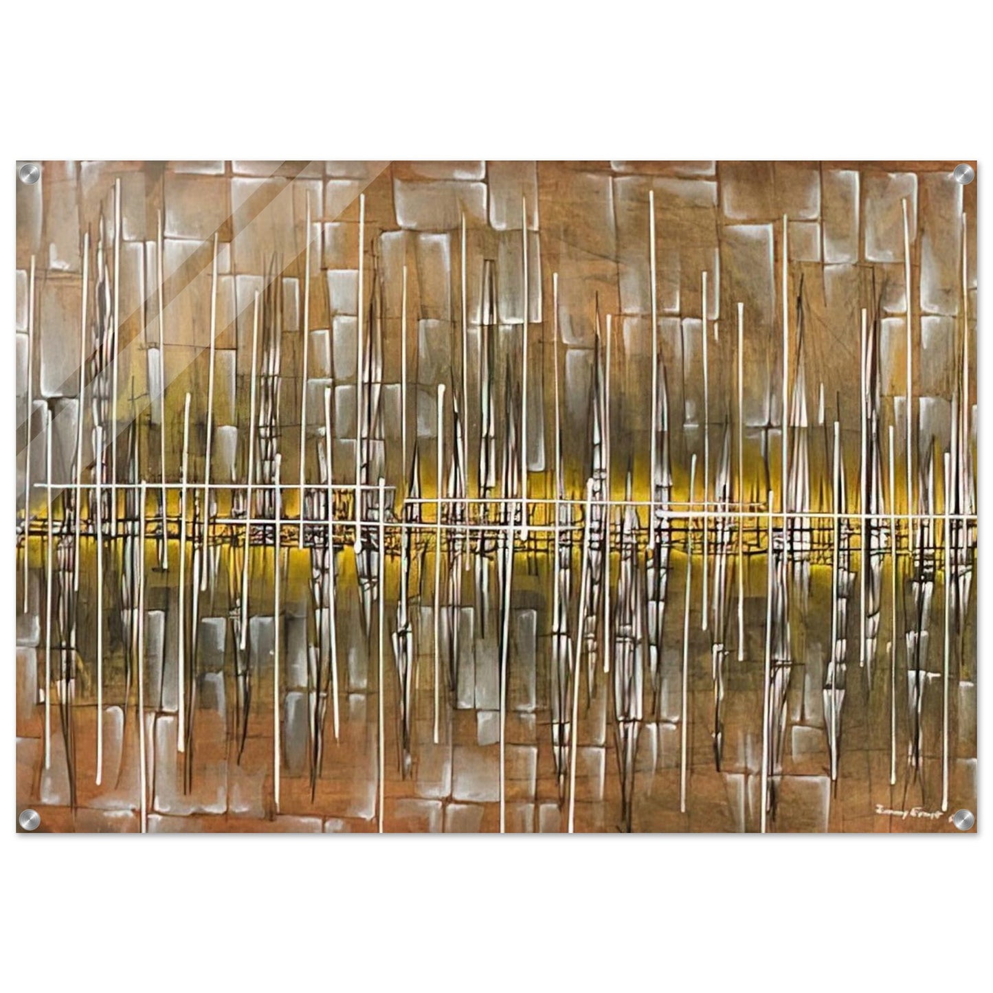 Dialogue II - 1954 - Jimmy Ernst Acrylic Print - 70x100 cm / 28x40″ inches