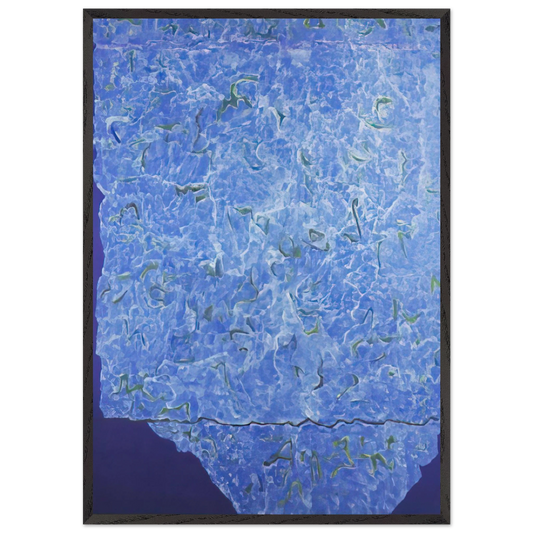 Infinity Field Jerusalem Series 3rd Letter - 1985 - Theodoros Stamos 70x100 cm / 28x40 inches Framed Art Print – Black Wooden Frame