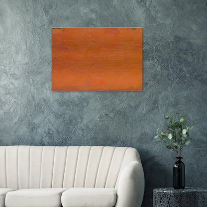 Untitled Orange Painting - Robert Ryman Brushed Aluminum Print - 70x100 cm / 28x40 inches | Robert Ryman Aluminum Print | Robert Ryman Prints
