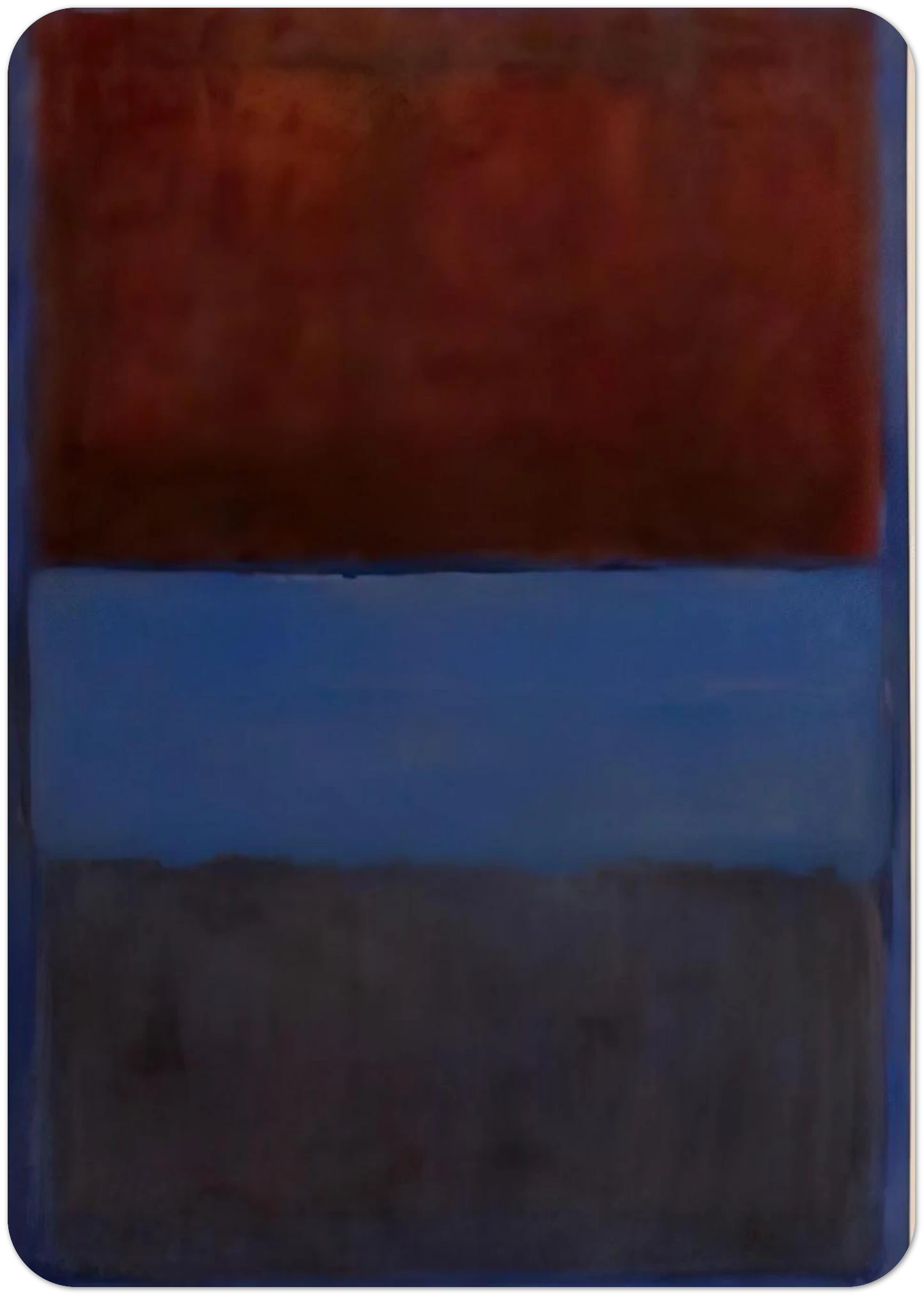 No.61 Rust and Blue - 1953 By Mark Rothko Pack of 10 Post Cards | Mark Rothko Post Cards | A6 (10.5 x 14.8 cm) - 4.1 x 5.8 inches