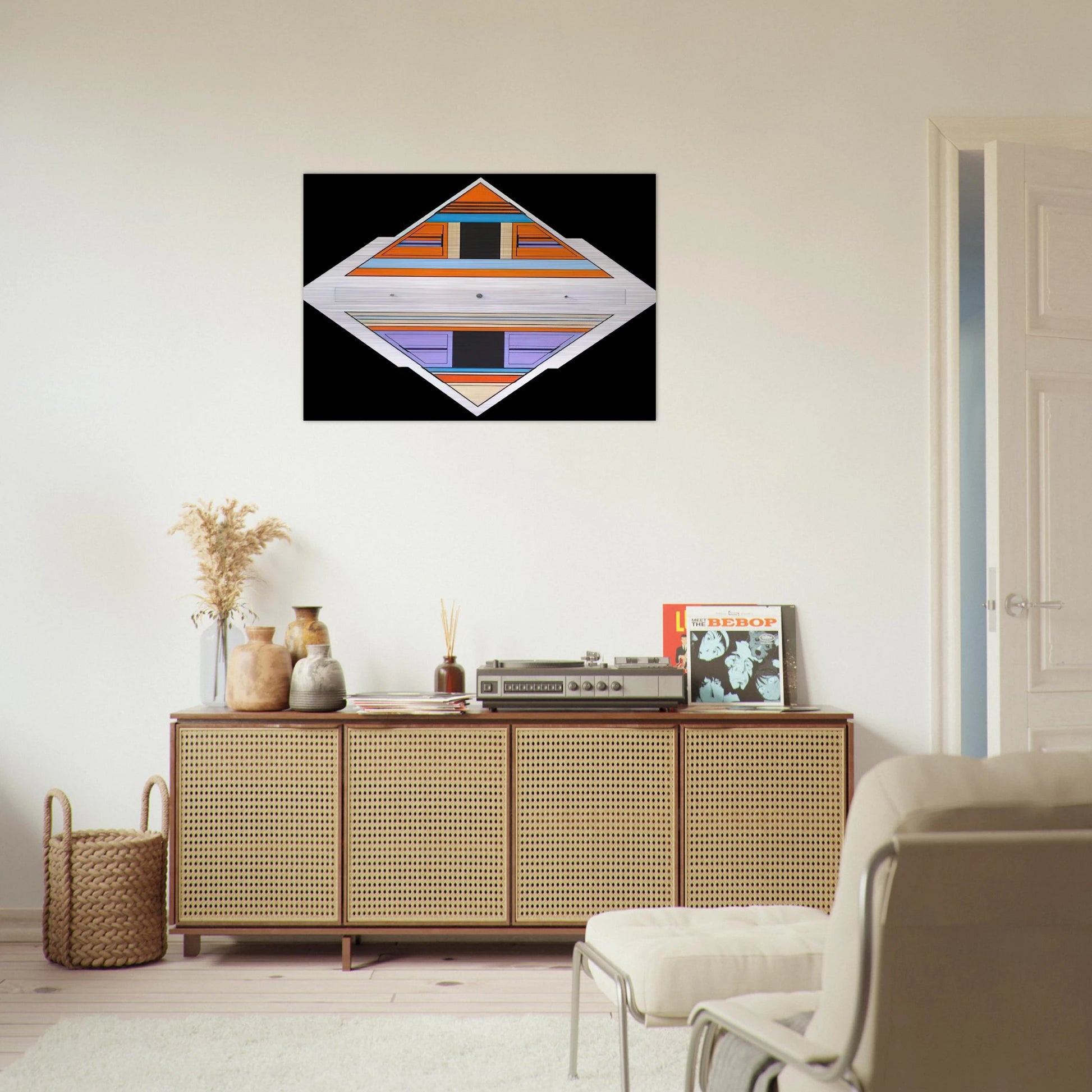 Elan - 1989 - Carmelo Arden Quin Brushed Aluminum Print - 70x100 cm / 28x40 inches | Carmelo Arden Quin Aluminum Print | Carmelo Arden Quin Prints