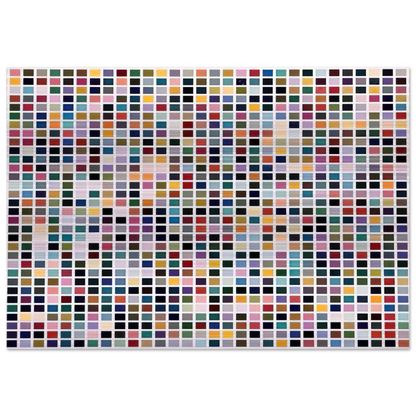 1024 COLOURS 1973 - Gerhard Richter Brushed Aluminum Print - 70x100 cm / 28x40 inches | Gerhard Richter Aluminum Print | Gerhard Richter Prints