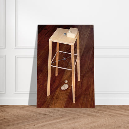 APPARATUS WHEREBY ONE POTATO CAN ORBIT ANOTHER 1969 - Sigmar Polke Brushed Aluminum Print - 70x100 cm / 28x40 inches | Sigmar Polke Aluminum Print | Sigmar Polke Prints