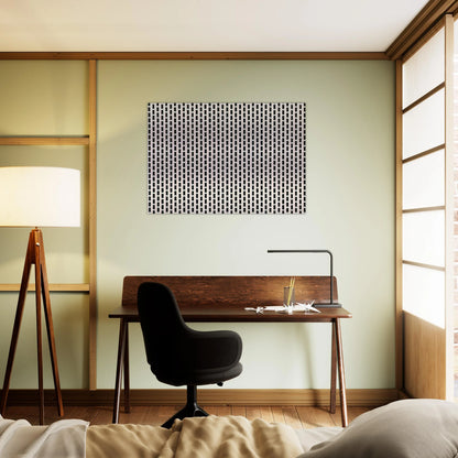 2 trames de carrés1 trame de tirets - 1975 - Francois Morellet Brushed Aluminum Print - 70x100 cm / 28x40 inches | Francois Morellet Aluminum Print | Francois Morellet Prints