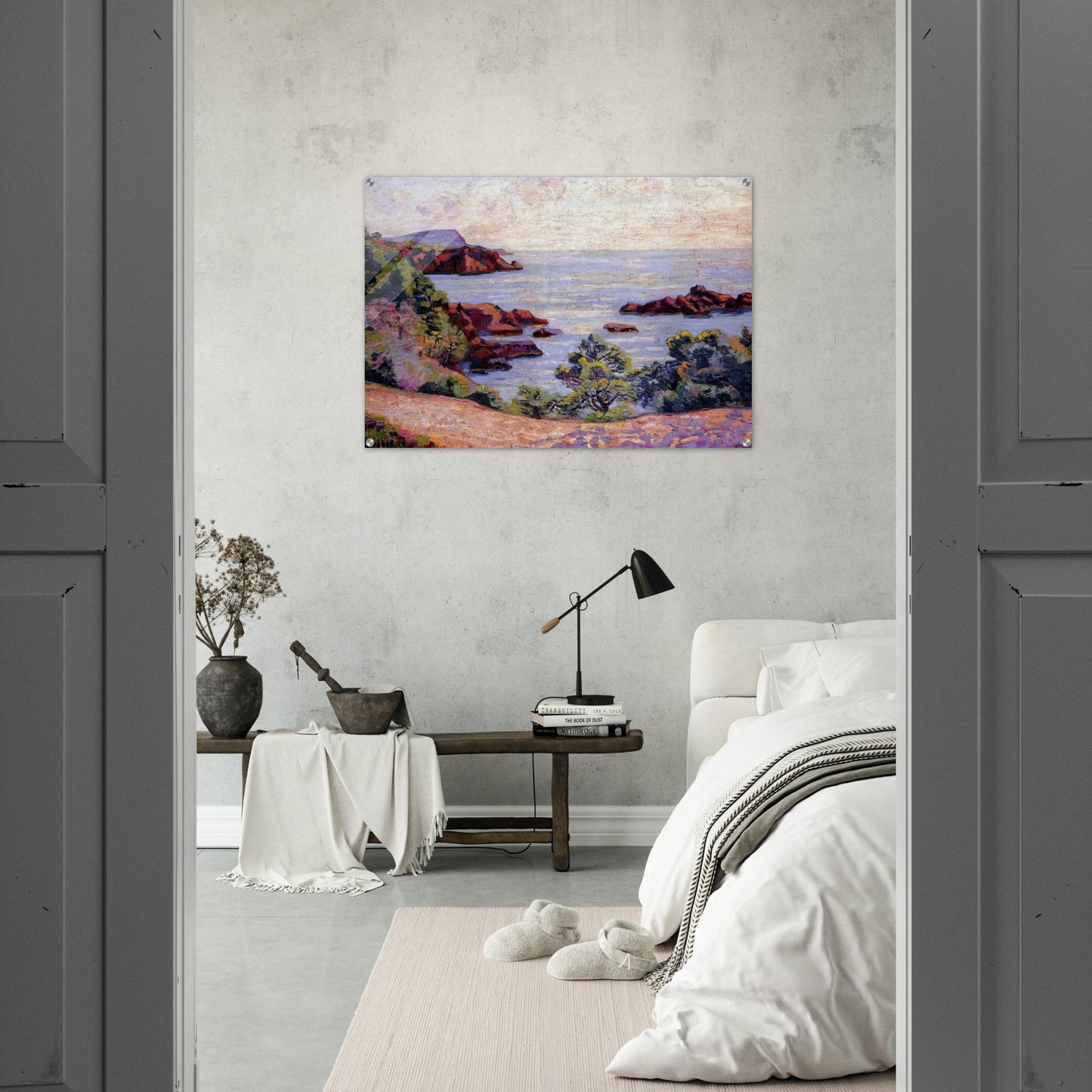 Paysage du Midi - 1905 - Armand Guillaumin Acrylic Print - 70x100 cm / 28x40″ inches | Armand Guillaumin Wall Art | Armand Guillaumin Prints