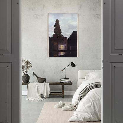 THE EMPIRE OF LIGHTS 1954 1 - Rene Magritte Brushed Aluminum Print - 70x100 cm / 28x40 inches | Rene Magritte Aluminum Print | Rene Magritte Prints