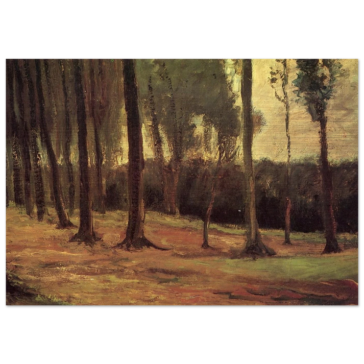 Edge of a Wood - Vincent van Gogh Brushed Aluminum Print - 70x100 cm / 28x40 inches | Vincent van Gogh Aluminum Print | Vincent van Gogh Prints