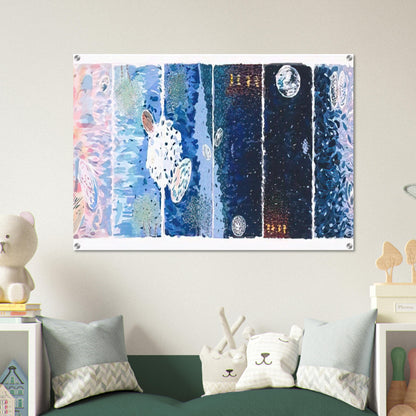 At Sea Japan - 1980 - Jennifer Bartlett Acrylic Print - 70x100 cm / 28x40″ inches