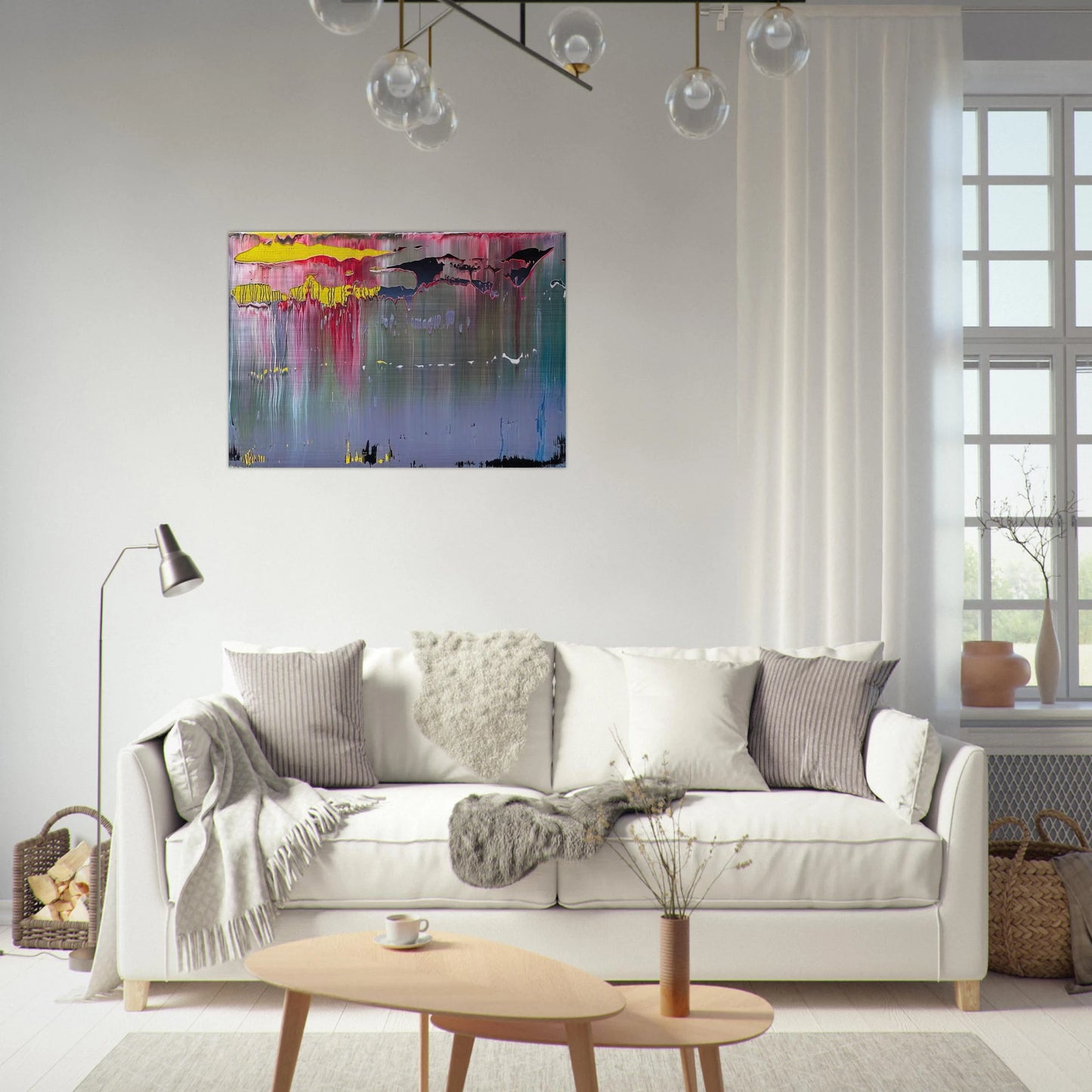 ABSTRACT PICTURE - Gerhard Richter Brushed Aluminum Print - 70x100 cm / 28x40 inches | Gerhard Richter Aluminum Print | Gerhard Richter Prints