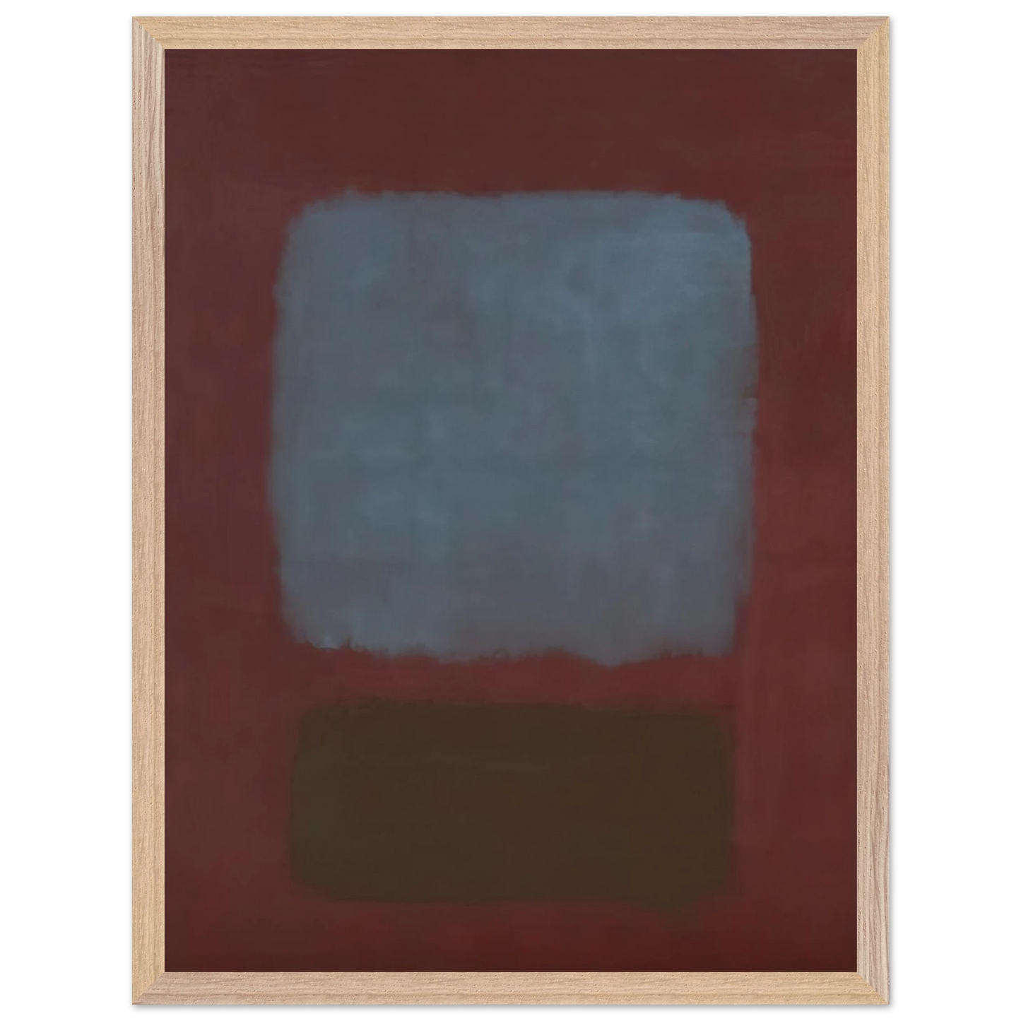 Mark Rothko - No. 37No. 19 Slate Blue and Brown on Plum - 1958 Wall Art - 30x40 cm / 12x16 inches - Fine Art Poster-canvas - -
