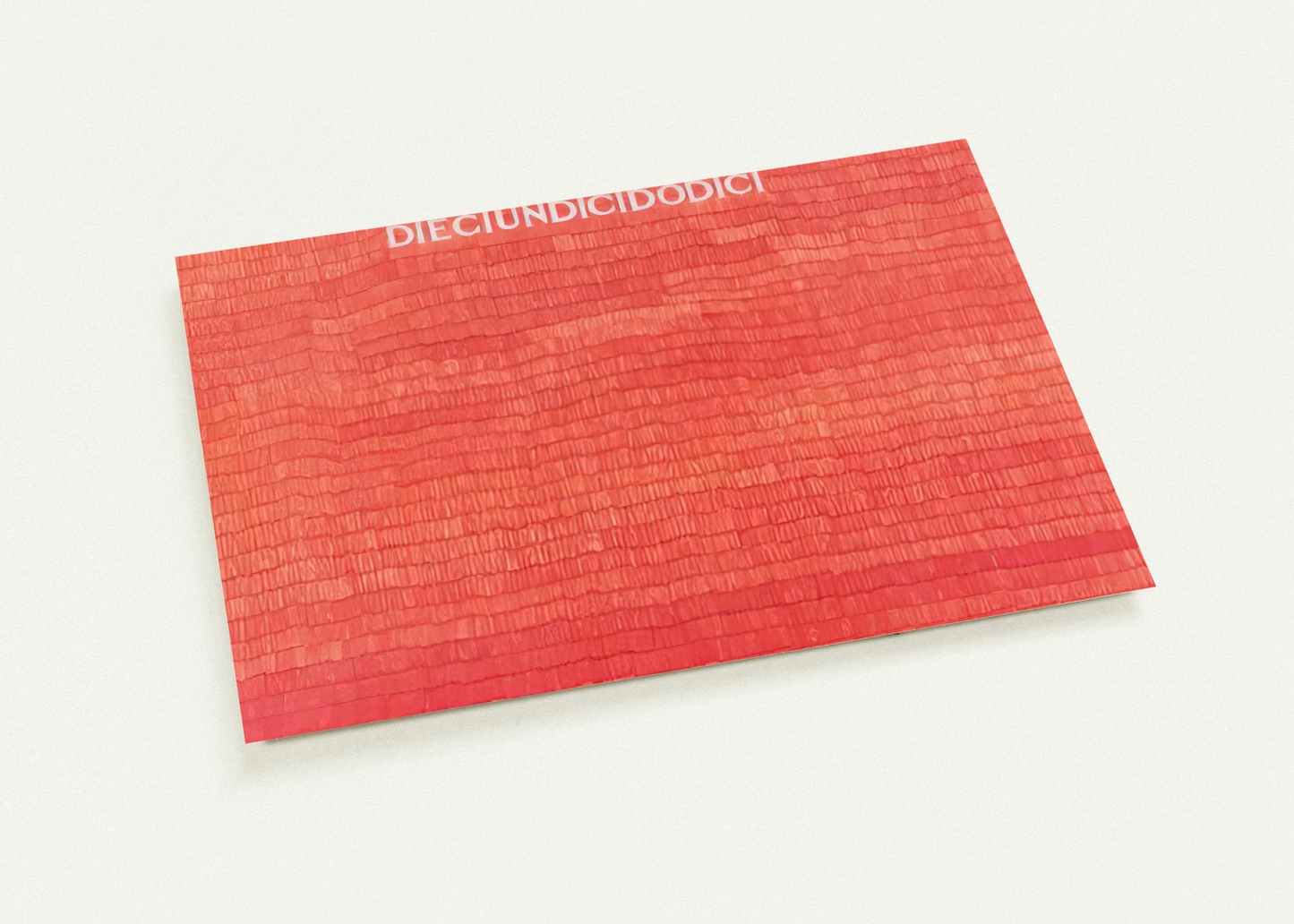 DIECIUNDICIDODICI 1980 By Alighiero Boetti Pack of 10 Post Cards | Alighiero Boetti Post Cards | A6 (10.5 x 14.8 cm) - 4.1 x 5.8 inches