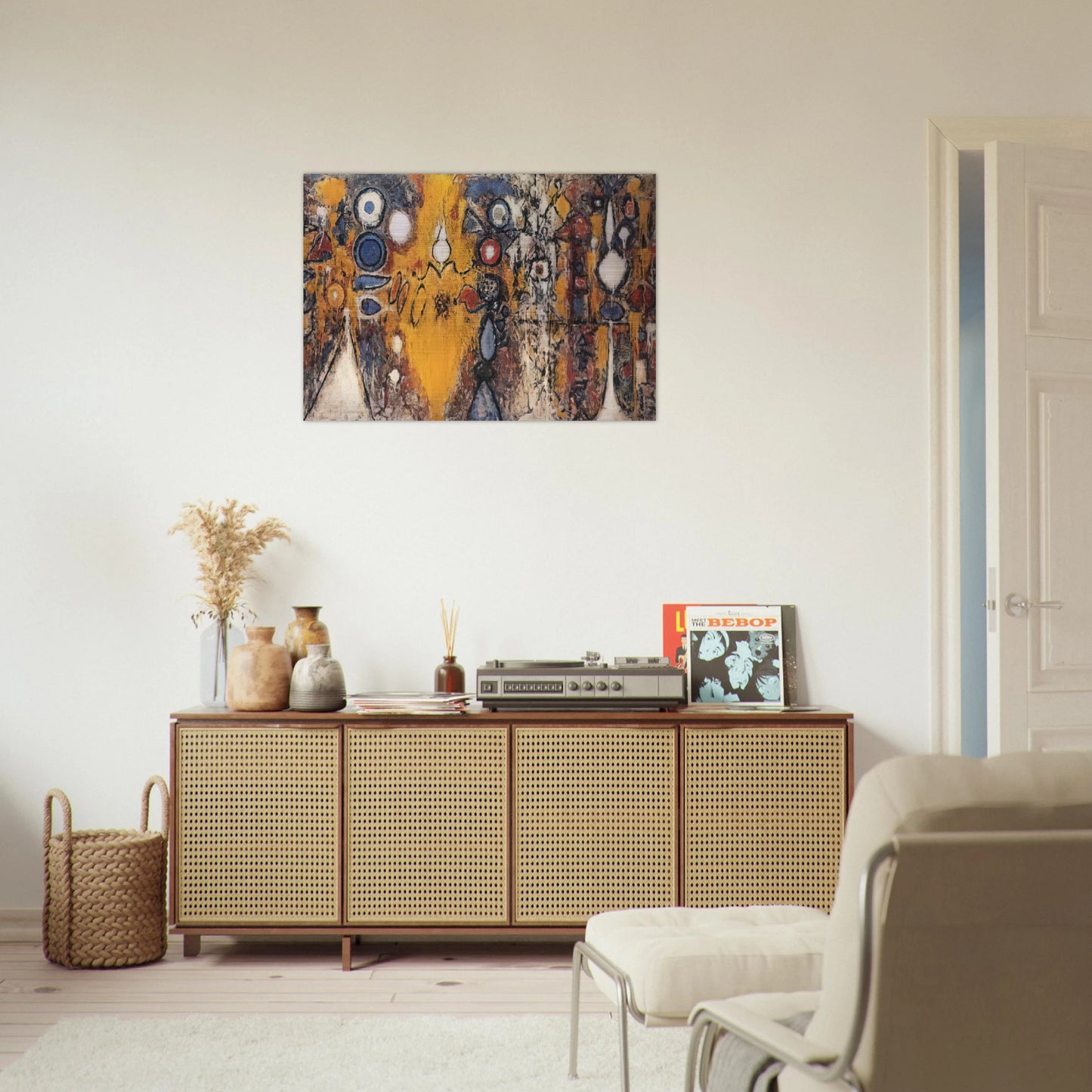 Number 1 - 1951 - Richard Pousette-Dart Brushed Aluminum Print - 70x100 cm / 28x40 inches | Richard Pousette-Dart Aluminum Print | Richard Pousette-Dart Prints