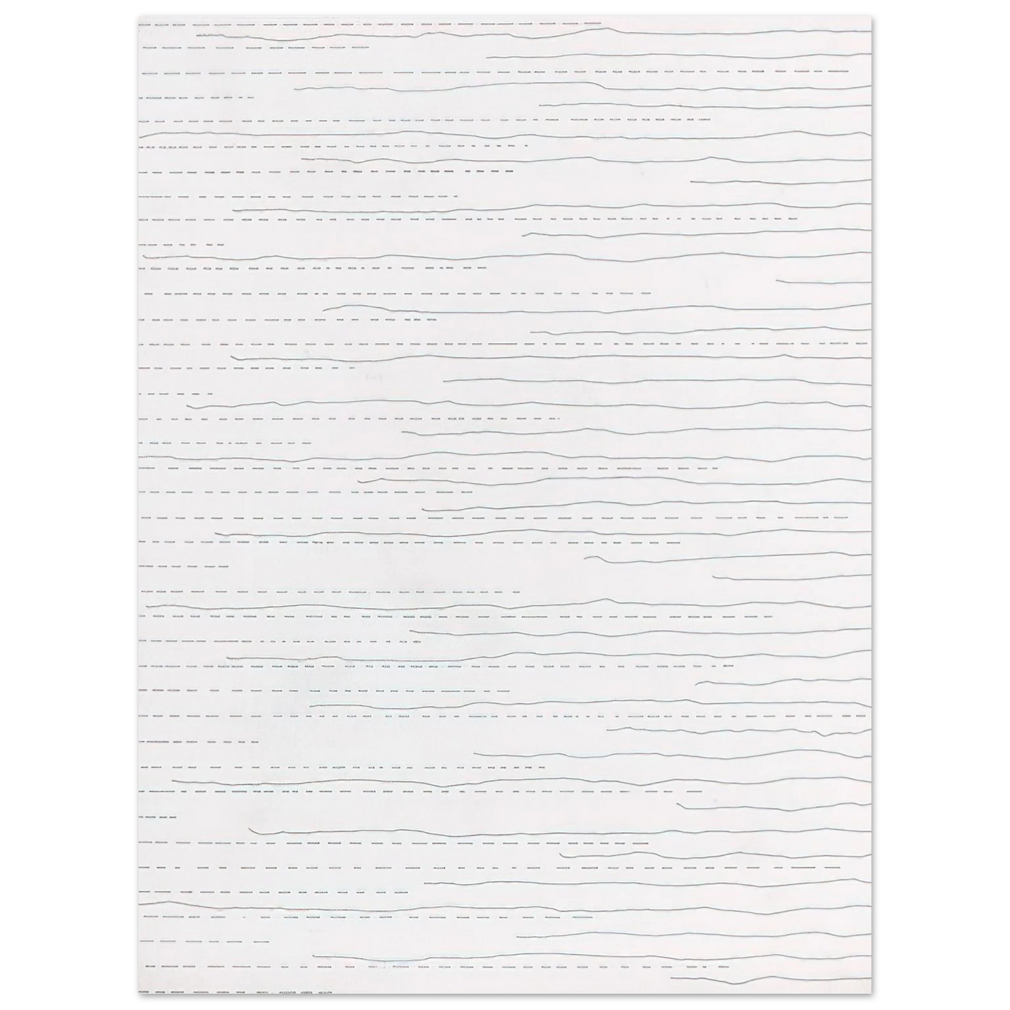 Sol LeWitt - Alternate Not-Straight Lines From the Right Side and Broken Lines From the Left Side of Random Length  75x100 cm / 30x40inches Fine Art Poster