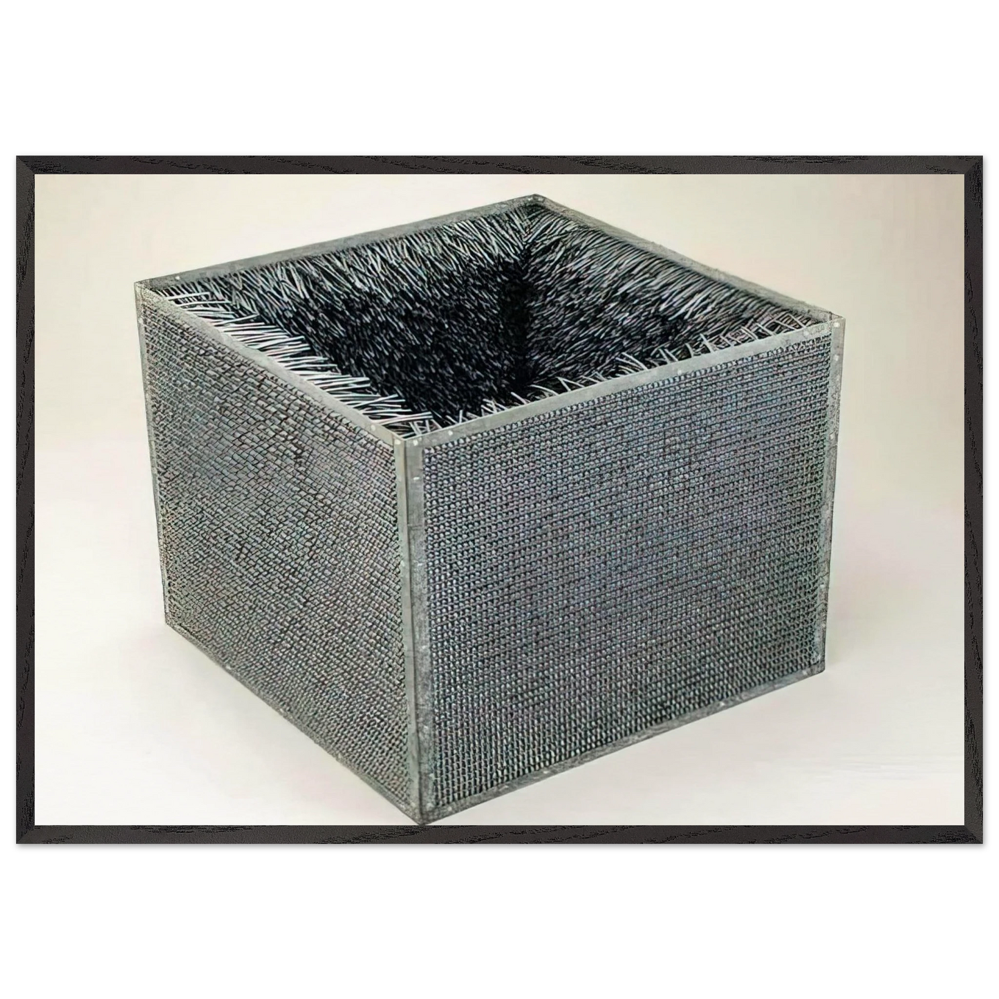 ACCESSION II 1968 - Eva Hesse 70x100 cm / 28x40 inches Framed Art Print – Black Wooden Frame