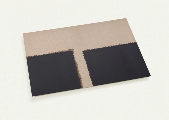 Burnt Umber  Ultramarine - 2004 By Yun Hyong-keun Pack of 10 Post Cards | Yun Hyong-keun Post Cards | A6 (10.5 x 14.8 cm) - 4.1 x 5.8 inches
