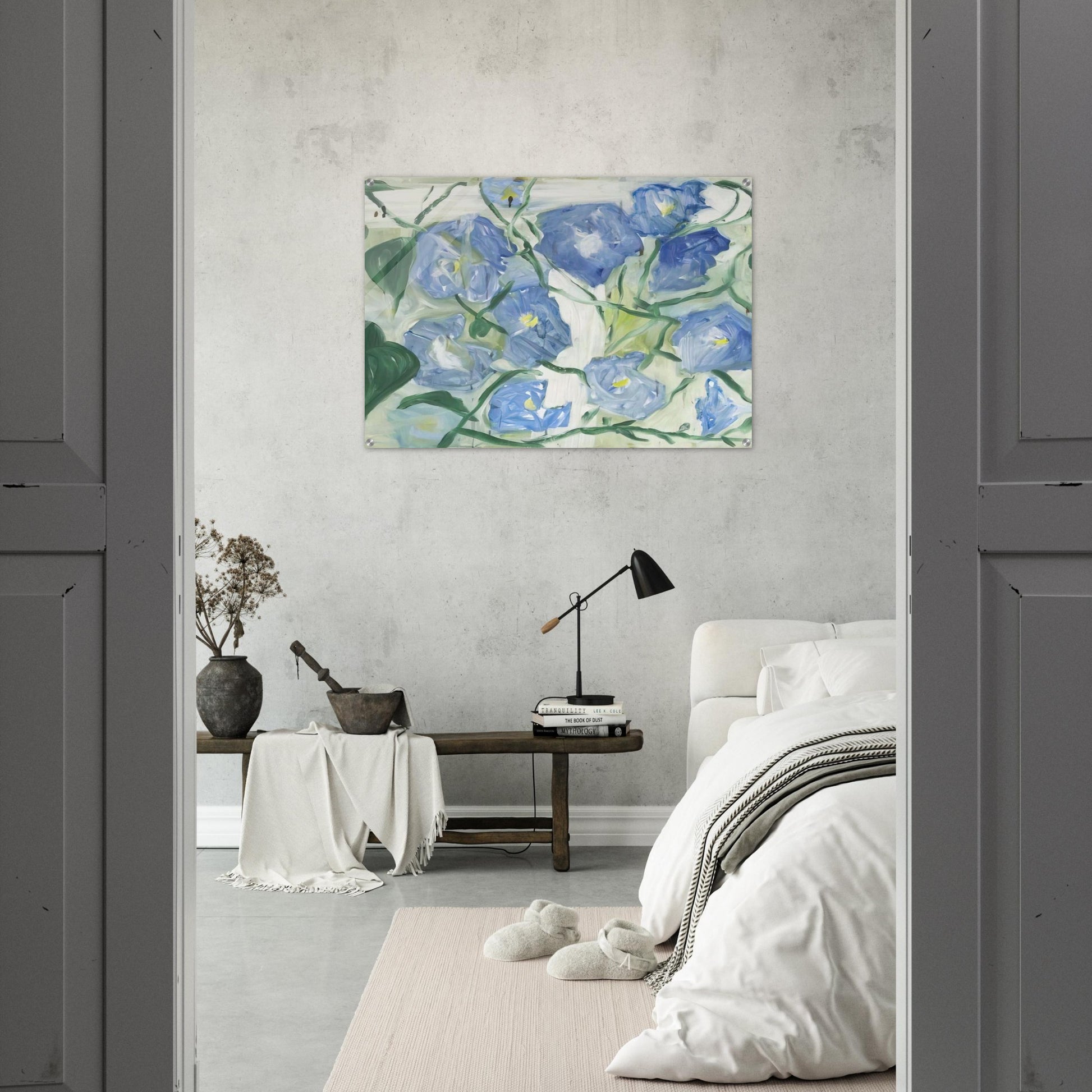 Morning Glories - 1984 - Jennifer Bartlett Acrylic Print - 70x100 cm / 28x40″ inches