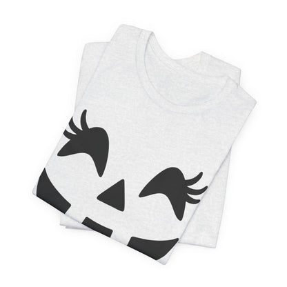 Masque de citrouille Jack O'Lantern Cils Halloween Femmes Filles T-Shirt