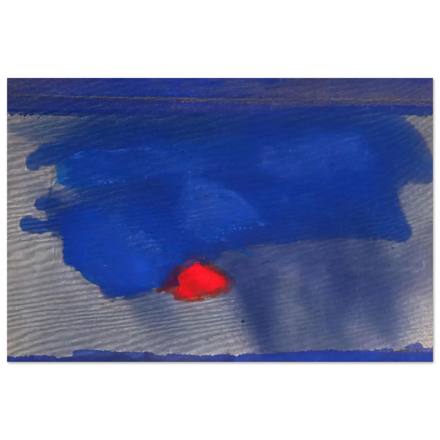 Helen Frankenthaler - Provincetown - 1964 Wall art - 27x35 cm / 11x14 Inches - Premium Wooden Framed Poster With Fine Art Paper - Black frame