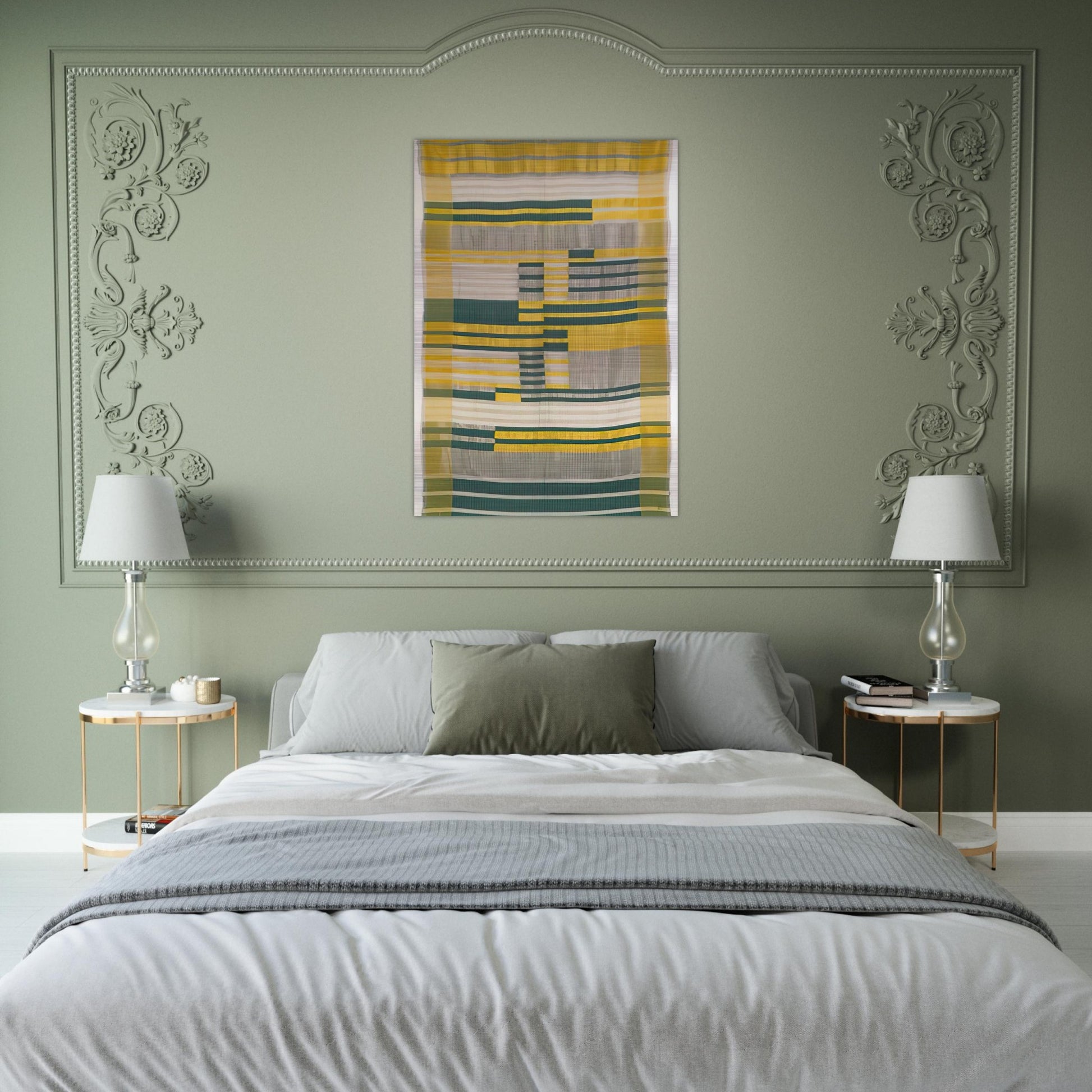 WALL HANGING 1925 - Anni Albers Brushed Aluminum Print - 70x100 cm / 28x40 inches | Anni Albers Aluminum Print | Anni Albers Prints