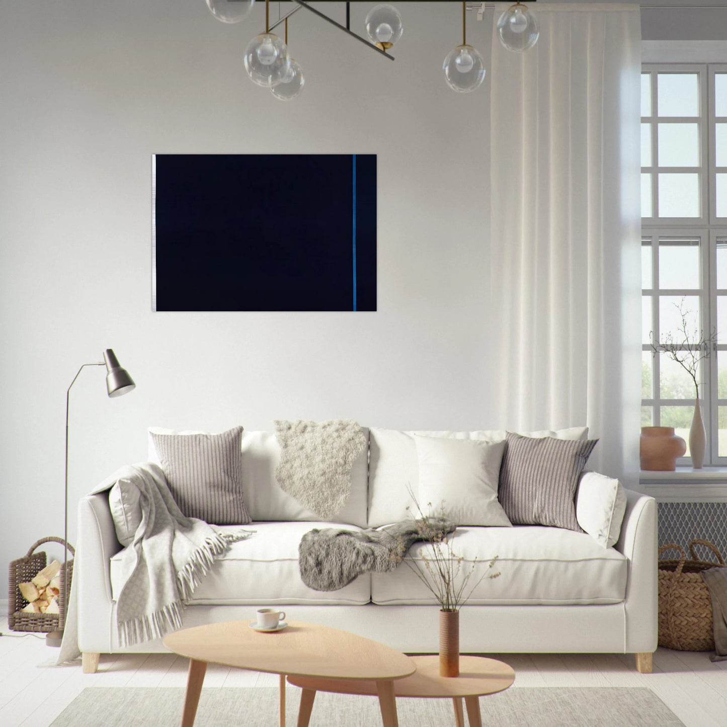 Midnight Blue - Barnett Newman Brushed Aluminum Print - 70x100 cm / 28x40 inches | Barnett Newman Aluminum Print | Barnett Newman Prints
