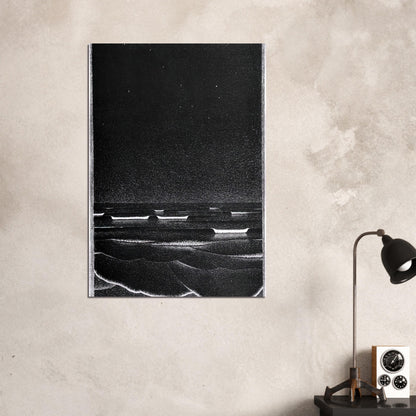 FLUORESCENT SEA - MC Escher Brushed Aluminum Print - 70x100 cm / 28x40 inches | MC Escher Aluminum Print | MC Escher Prints | Maurits Cornelis Escher Prints