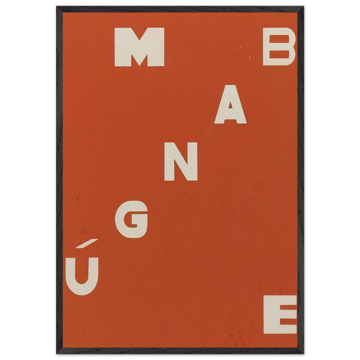 Mangue Bangue - Neo-Concretism - Helio Oiticica 70x100 cm / 28x40 inches Framed Art Print – Black Wooden Frame