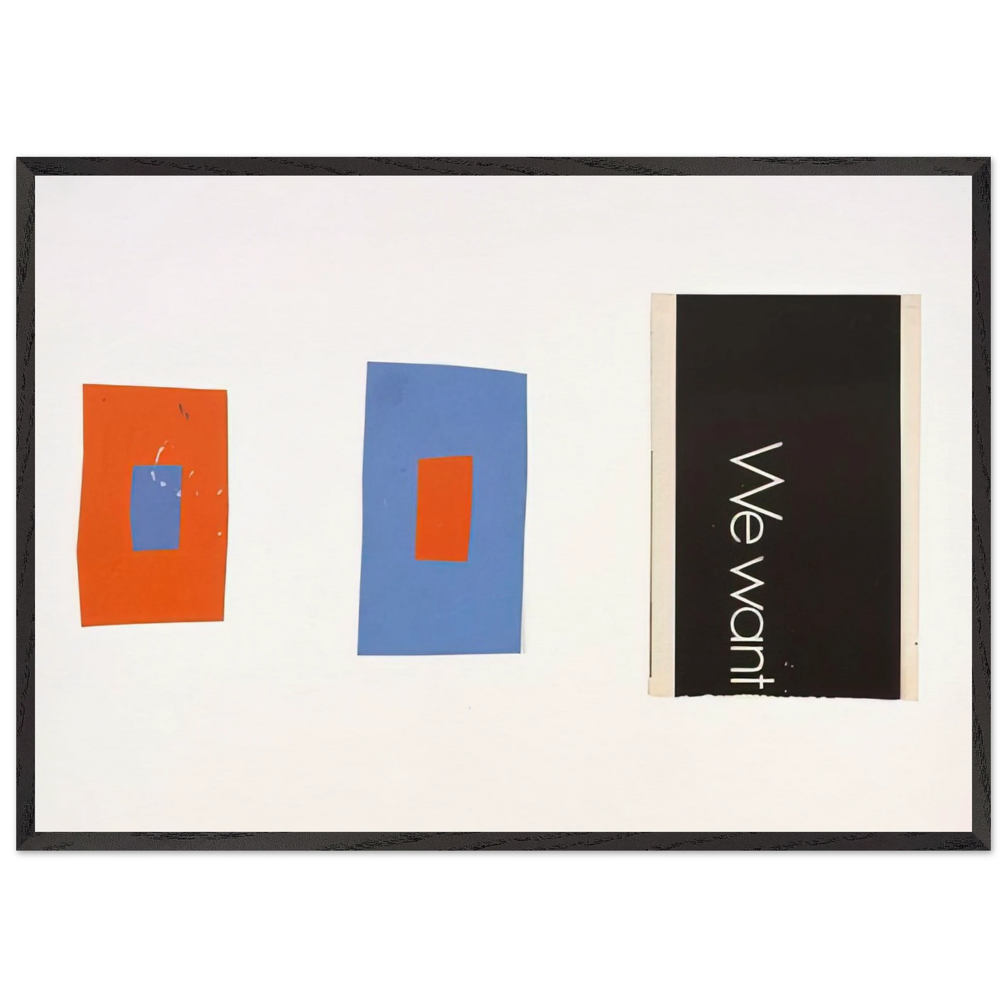 Tablet 105 - Ellsworth Kelly 70x100 cm / 28x40 inches Framed Art Print – Black Wooden Frame