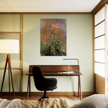 Hamerocallis - claude monet Brushed Aluminum Print - 70x100 cm / 28x40 inches | claude monet Aluminum Print | claude monet Prints