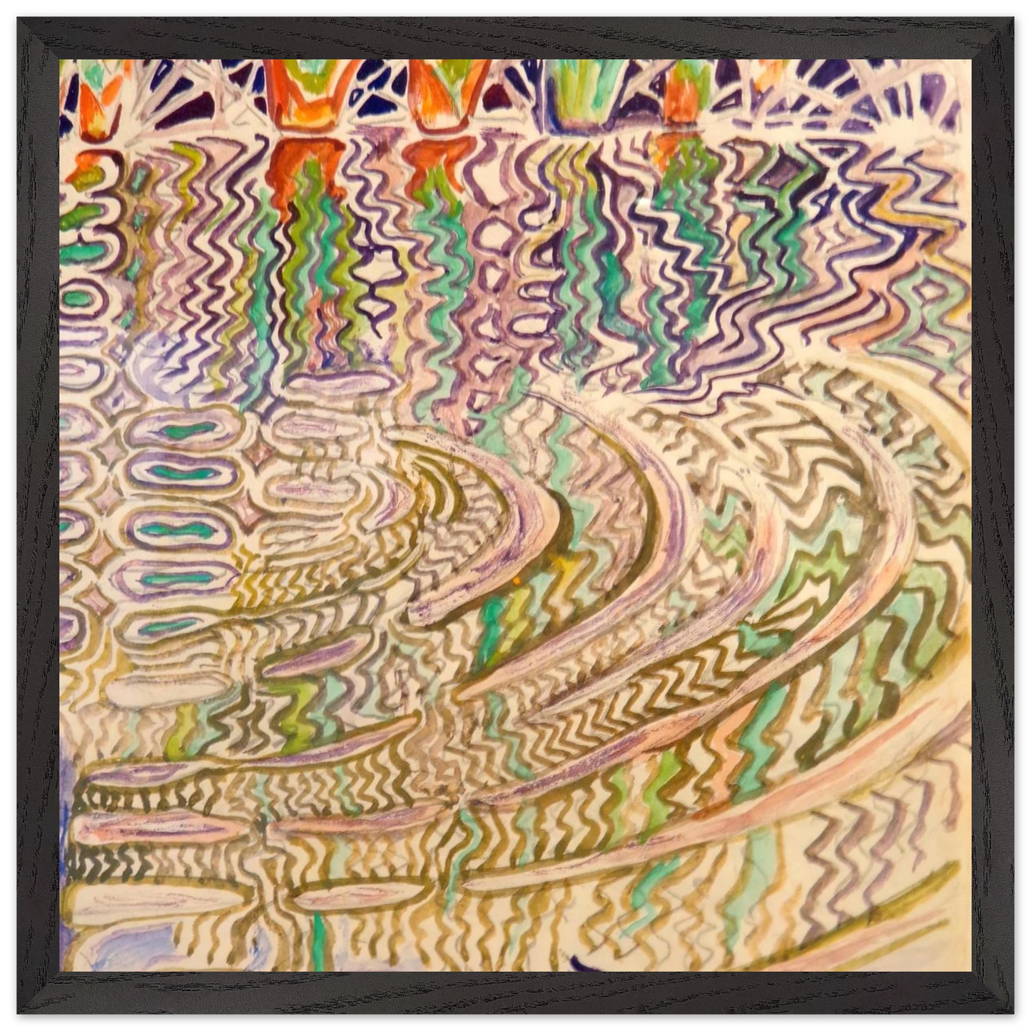 Walter Inglis Anderson - Walter Anderson Wall art - 28x43  cm / XL (11x17 inches) - Premium Wooden Framed Poster With Fine Art Paper-canvas - Wood frame