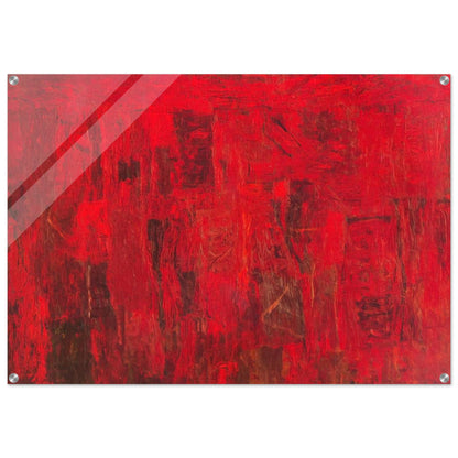 RED PAINTING 1950 - Philip Guston Acrylic Print - 70x100 cm / 28x40″ inches