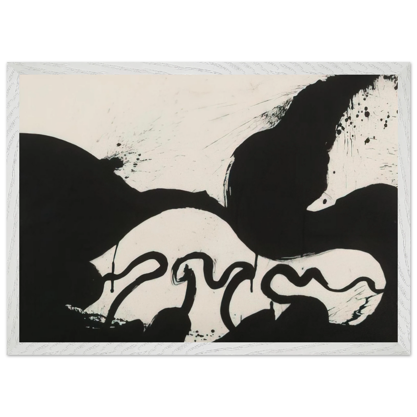 Helen Frankenthaler - Untitled - 1973 Wall art - A3 (29.7 x 42  cm) - Premium Wooden Framed Poster With Fine Art Paper-canvas - Black frame