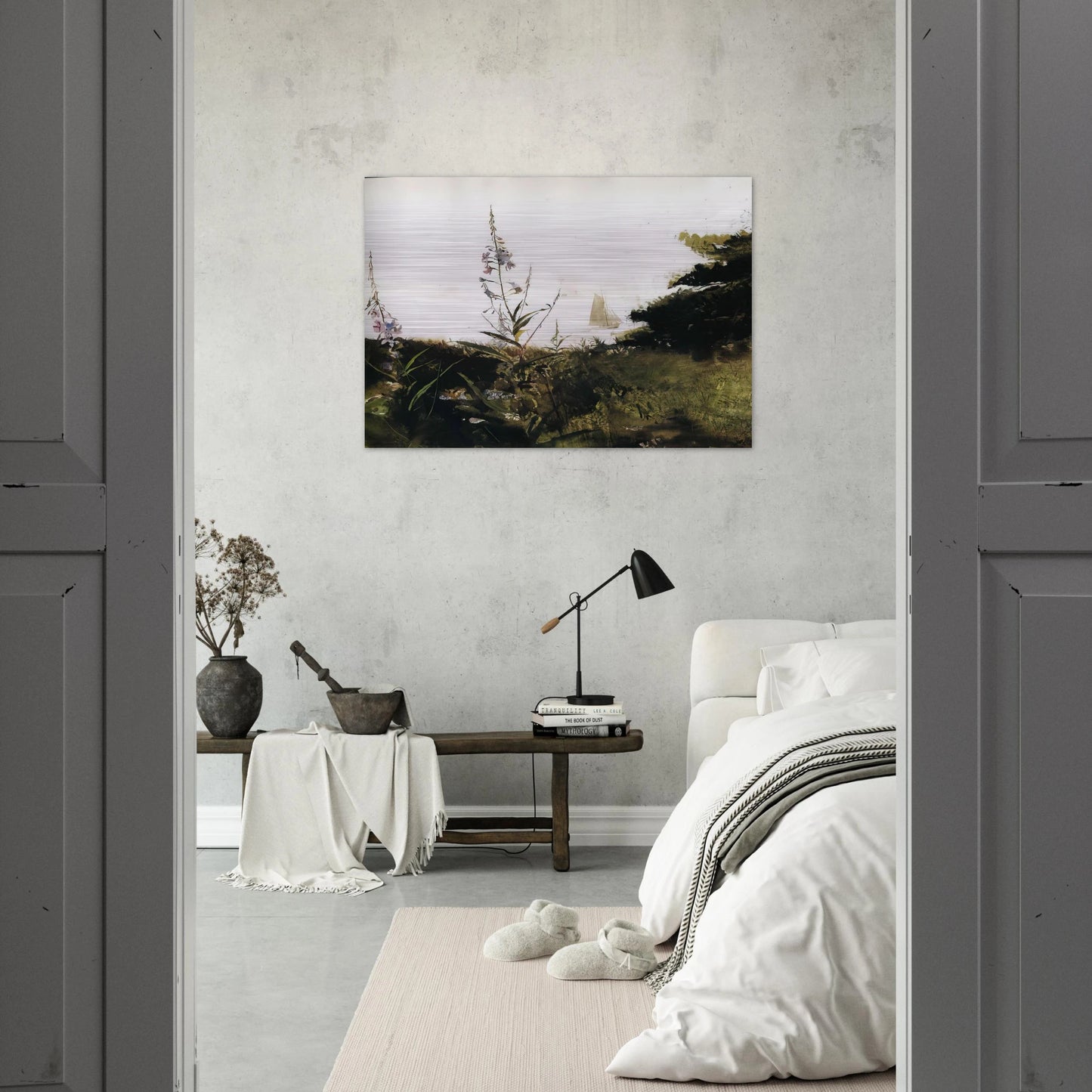 UNDER SAIL - Andrew Wyeth Brushed Aluminum Print - 70x100 cm / 28x40 inches | Andrew Wyeth Aluminum Print | Andrew Wyeth Prints