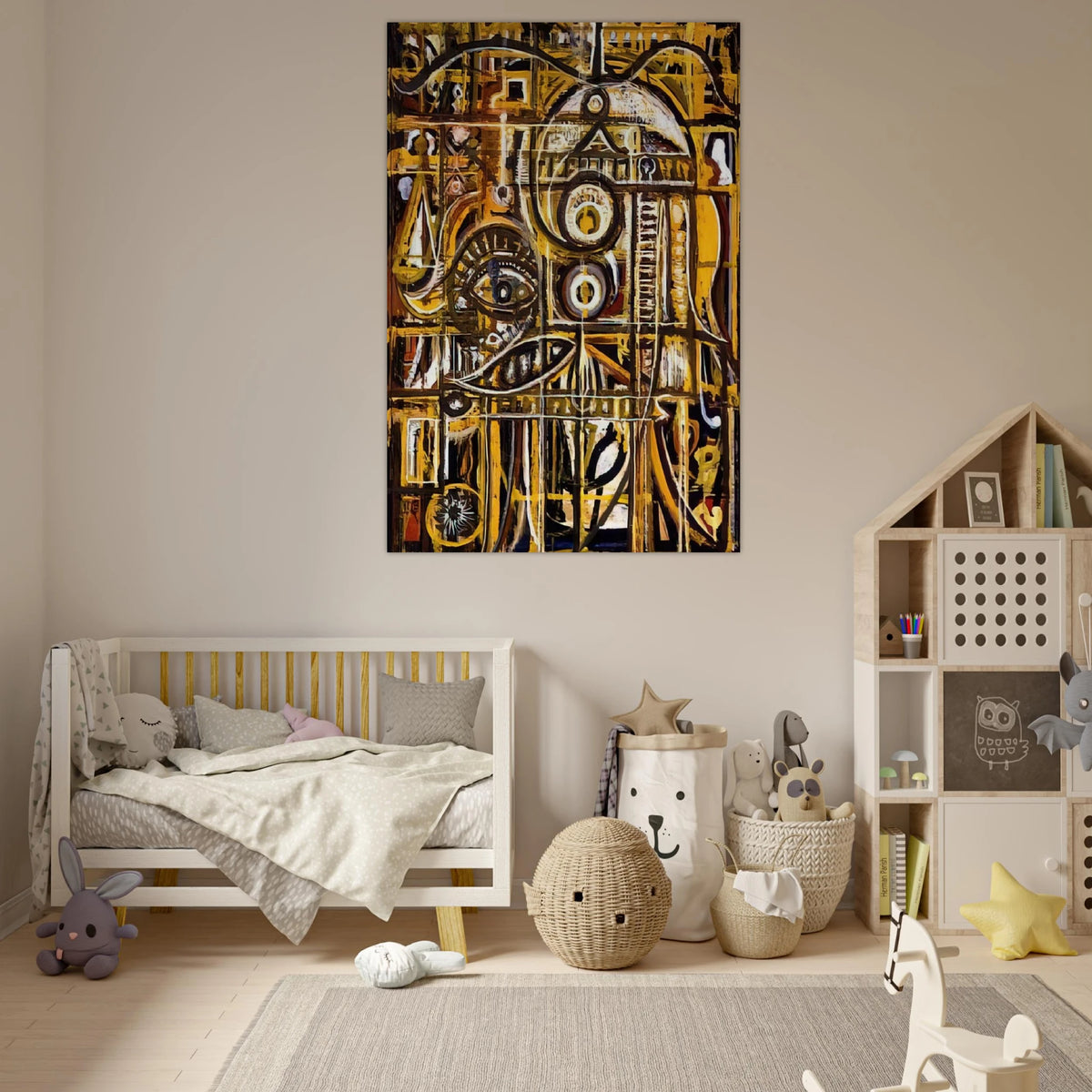 Abstract Eye - 1943 - Richard Pousette-Dart Art Prints - 100x150 cm / 40x60″ inches | Richard Pousette-Dart Poster | Richard Pousette-Dart Prints