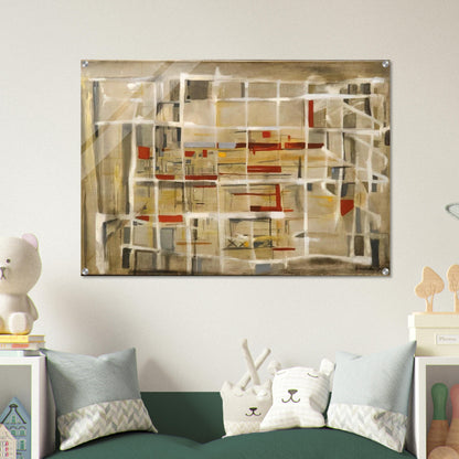 Interieur à la spirale - 1949 - Maria Helena Vieira da Silva Acrylic Print - 70x100 cm / 28x40″ inches | Maria Helena Vieira da Silva Wall Art | Maria Helena Vieira da Silva Prints